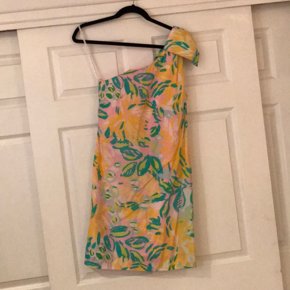 one shoulder lily pulitzer dress